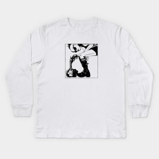 More Tank Girl V (High Resolution, Monochrome). Kids Long Sleeve T-Shirt